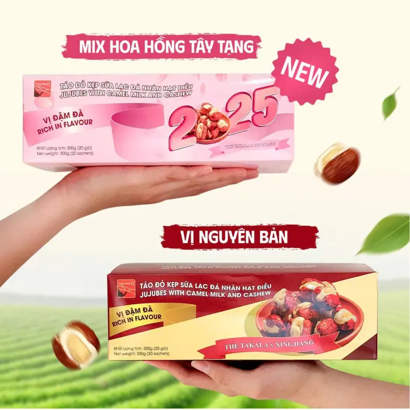KẸO TÁO hoa hồng (300gr)- TÁO múi SẤY GIÒN - kẹo táo Lạc Đà - TÁO ĐỎ Tân Cương TAKLA (bịch 1kg) 2
