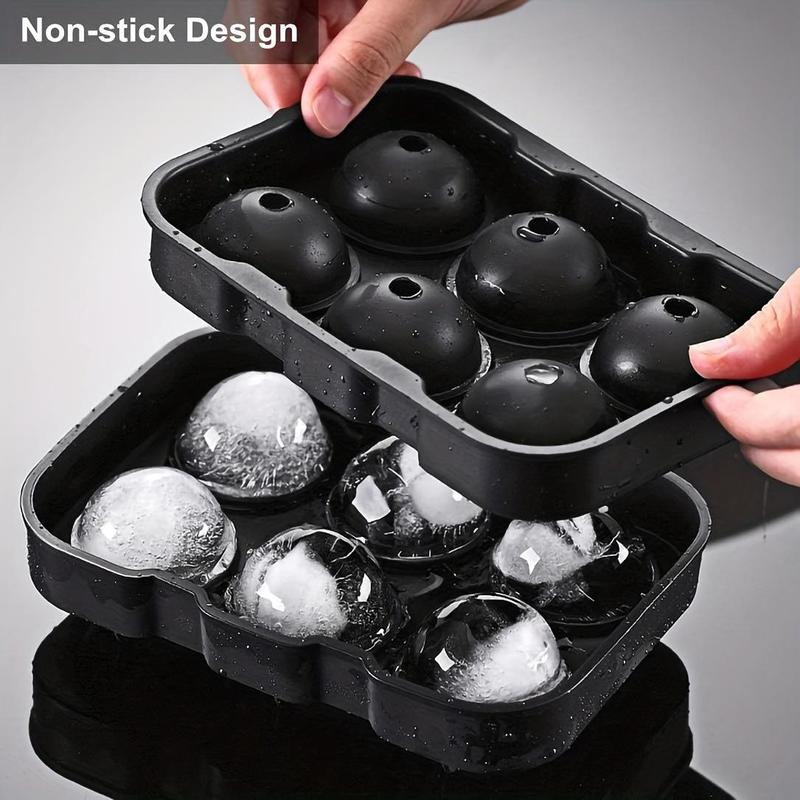 Product Introduction of Silicone Ice Cube Mold, 1 Count Reusable Ice Cube Tray, Household Ice Making Mold for Home Kitchen Bar, Kitchen Utensils 7