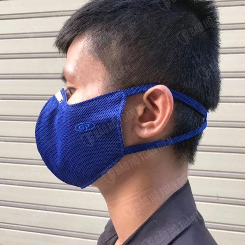 Khẩu trang 7 lớp than hoạt tính GP Extreme chống bụi, chống độc (Giặt được). Quai dán sau gáy 3