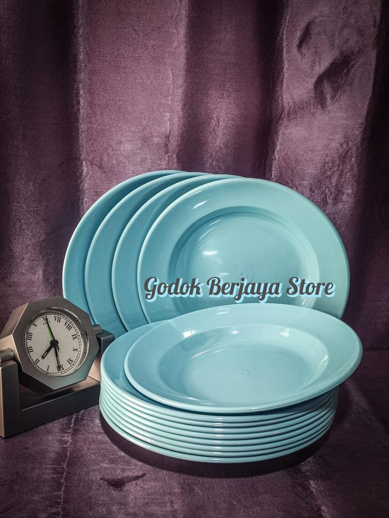 Product Introduction of Promo 1 Lusin Piring Melamin Asli SNI Model Bulat Besar Dan Tahan Panas 2