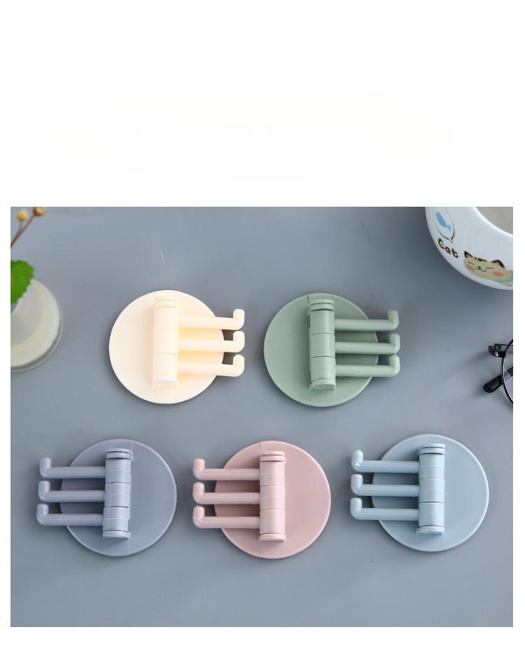 Product Introduction of Móc Có Thể Xoay Được, Đa Năng, Cho Nhà Bếp Và Phòng Tắm Vô Hình, Giá Để Đồ Treo Tường, Móc Không Cần Đinh, Thích Hợp Cho Thanh Treo Khăn, Thiết Kế Móc Treo Tường Đơn Giản 2