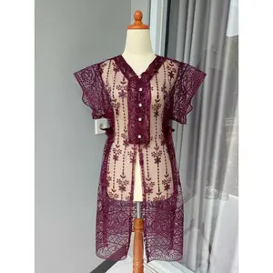 Outer Brukat Kebaya - Luaran Baju Kebaya wanita - Brukat Tille Premium