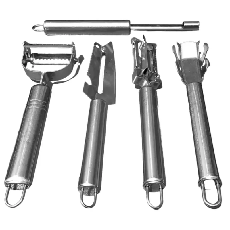 Bộ 5 món gọt vỏ, nạo, bào củ quả đa năng chất liệu thép không gỉ - dụng cụ nạo & dụng cụ cắt 7