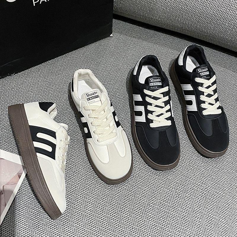 Product Introduction of Spring and Autumn Popular Sports Board Shoes Fashionable All-Matching Retro White Shoes German Training Shoes Casual Cortez Women's Shoes 5