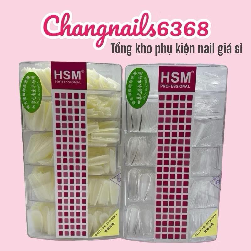 ￼[ HSM CHÍNH HÃNG ] Móng úp HSM tem xanh mã GDZD Hộp 500PCS Làm Nail
