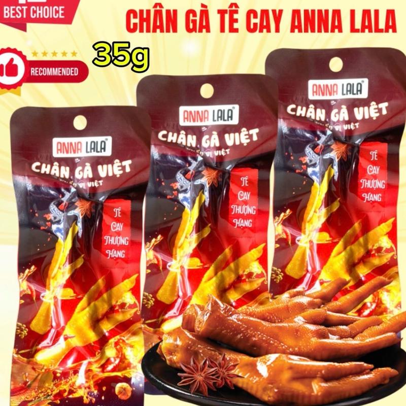 {Kèm muối chấm} Combo 30, 20 chân gà Anna Lala tê cay thượng hạng 35g. Ăn Vặt Food Chua Cay