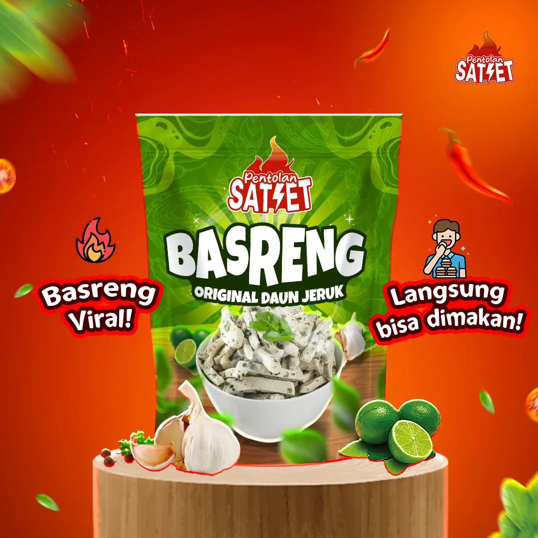 Pentolan Satset Basreng Original Daun Jeruk