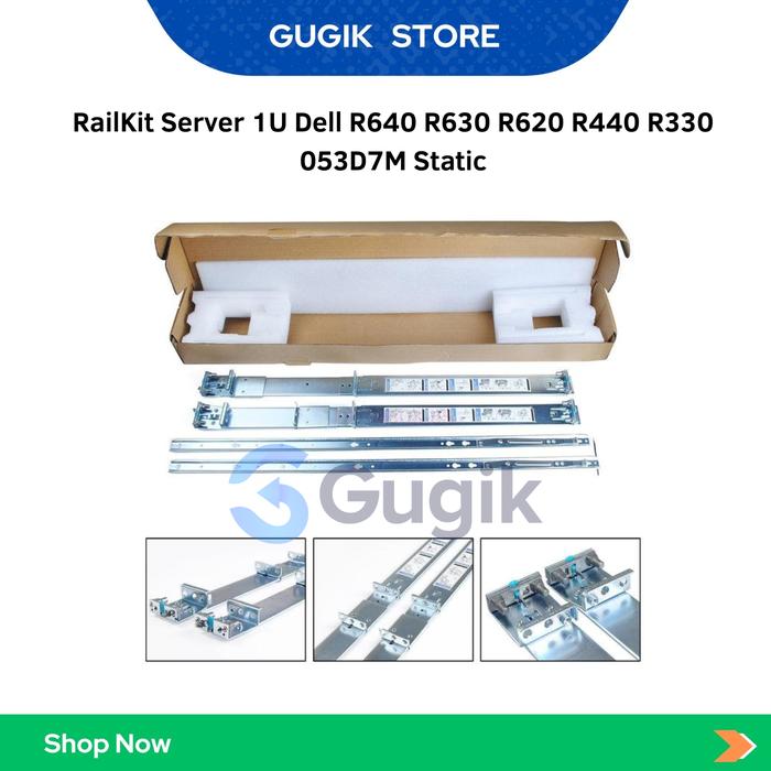 jual railkit for dell r320 r330 r420 r430 r620 r630... Jual RailKit Server 1U Dell R640 R630 R620 R440 R330 053D7M Static ...