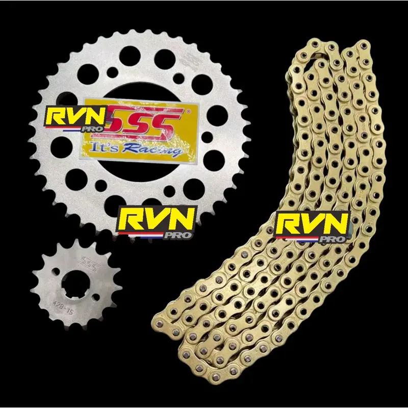 GIR GEAR SET GEARSET SSS 428 415 CBR 150 CB150 R MEGAPRO VERZA TIGER SONIC VIXION R15 CB SATRIA FU 150 RXK RX KING RXZ JUPITER MX KING JUPITER Z VEGA F1ZR SUPRA R15 V3 V4 M KLX 150 DTRACKE