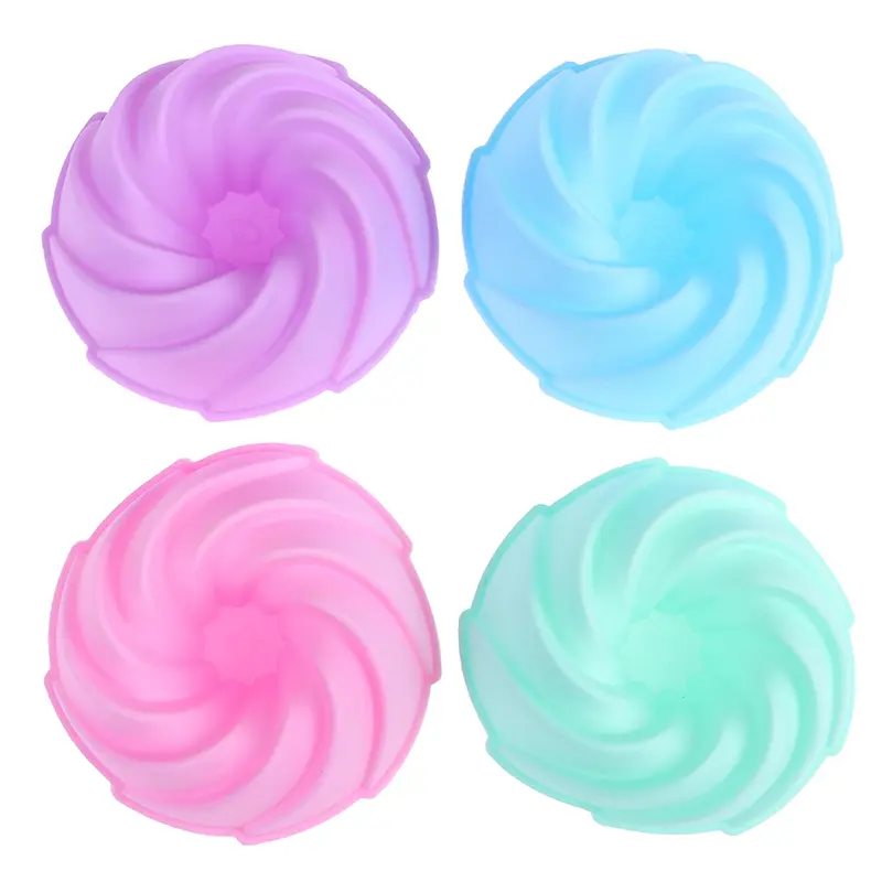 Khuôn Bánh Muffin Hình Tròn, Cốc Cupcake Silicon Chống Dính Chịu Nhiệt, Dụng Cụ Làm Bánh Tái Sử Dụng, Ngẫu Nhiên