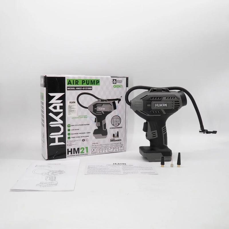 Thân máy bơm hơi pin HUKAN HM21-G1Z1000, Bơm lốp ô tô, xe đạp, xe máy, phao bơi, đệm khí, bóng