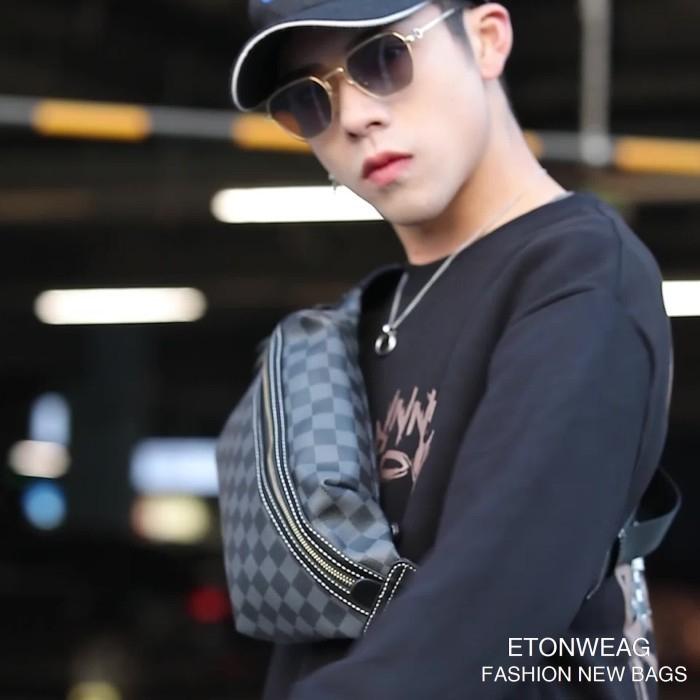 Max-Mor M058 Tas Selempang Kulit Pria Waist Bag Cowok Pinggang Waistbag multifungsi waist bag casual 4
