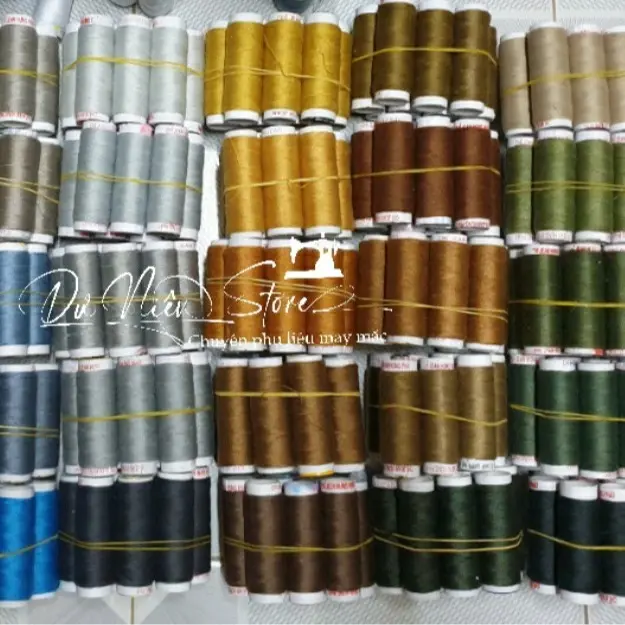 Chỉ may vải jean/ chỉ sợi lớn 1 ống 200 yard giá 1 ống nhiều màu lựa chọn.