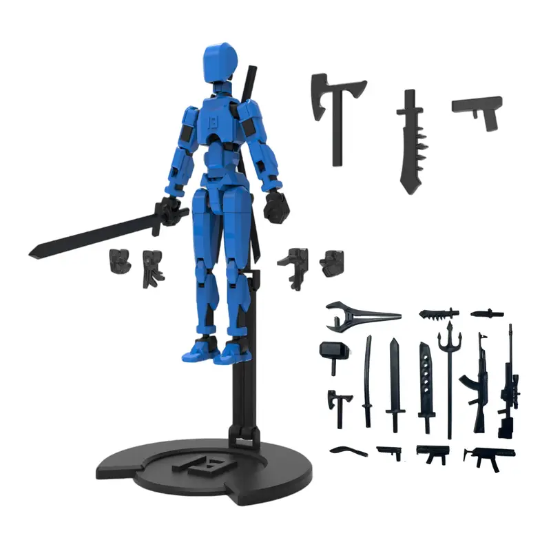 Mô Hình Hành Động Robot In 3D, Bộ 1 Chiếc, Có Phụ Kiện Đế, Mô Hình Robot Có Thể Di Chuyển Nhiều Khớp, Tượng Nhồi Bông Có Khớp Nối, Đồ Trang Trí Để Bàn, Inhgubfe 4
