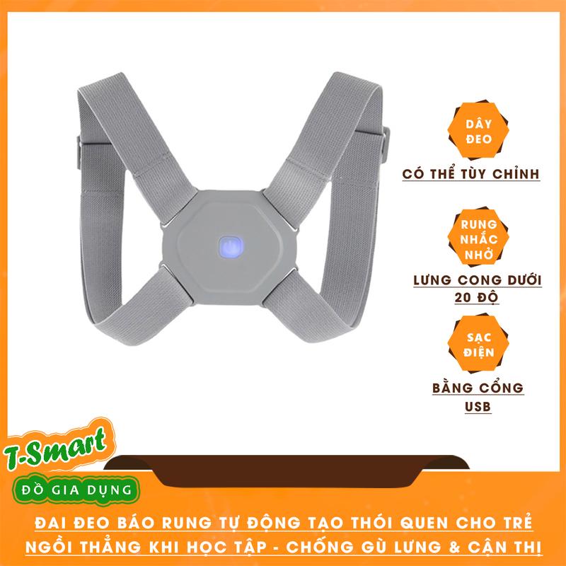 Đai Đeo Cảm Biến Thông Minh Báo Rung Tự Động,Tạo Thói Quen Cho Trẻ Ngồi Thẳng Khi Học Bài - Chống Gù Lưng & Cận Thị Tiện Lợi