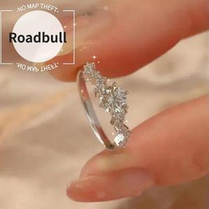 ROADBULL星の願いいレディースフルダイヤモンドリング,ニッチなデザイン,手頃な評価格な評価価格な価格のラグジュアリー,絶妙なで多目的なリング,ジルコニアリング,ギフト メンズ リング