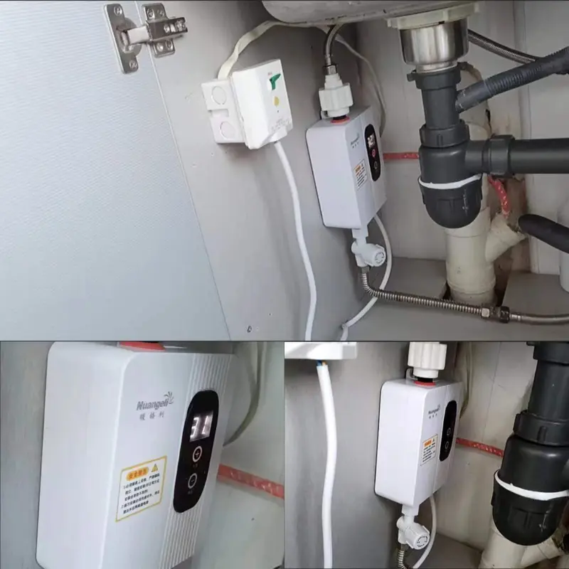 （Cửa hàng địa phương）Máy nước nóng gia dụng 4000W phòng tắm gia dụng máy nước nóng 6
