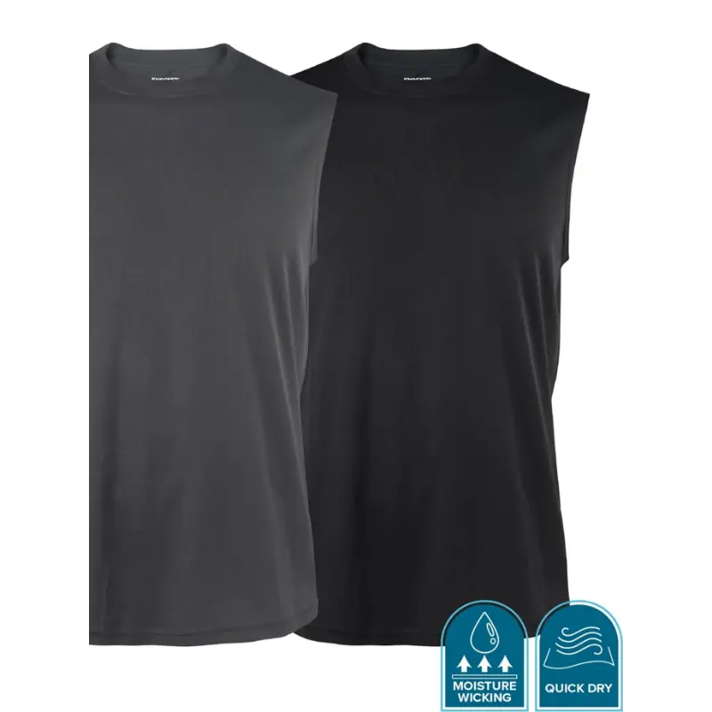 MEN'S MOISTURE-WICKING FABRIC PERFORMANCE TANK TOP (SIZES FROM SMALL UP TO 3XL) 3