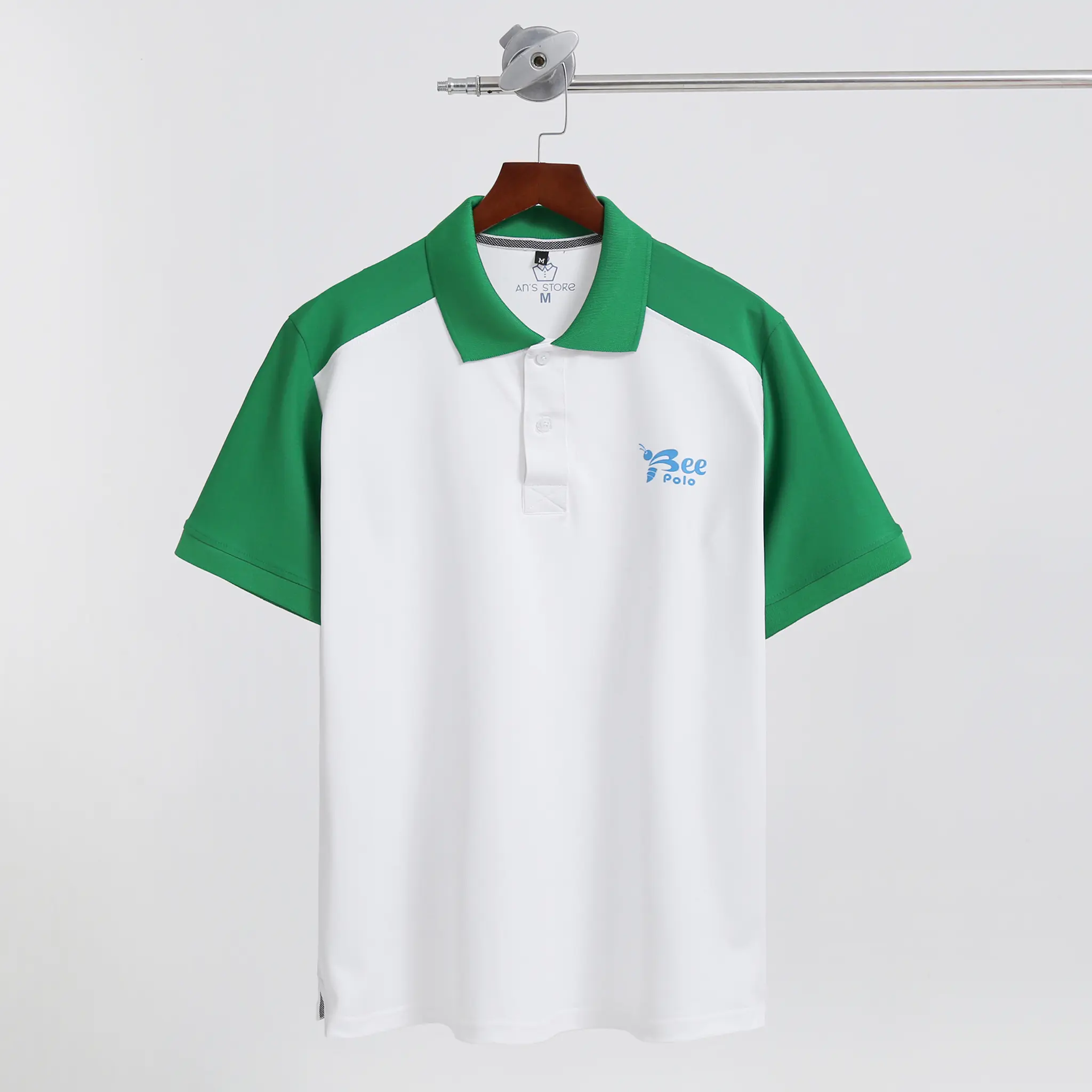 Áo Polo Nam Phối CTTPTT Vải Cá Sấu Cotton Thun 4 chiều
