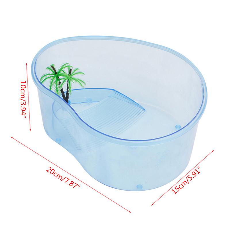 Terrarium Bò Sát, HNKJ Nhựa, Bể Cá, Bể Cá, Đảo Nằm Ngồi, Có Bậc Thang 3