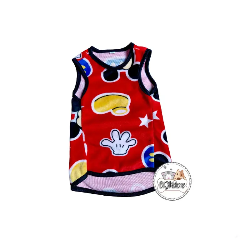 Baju kucing anjing kecil motif Mickey Mouse 4