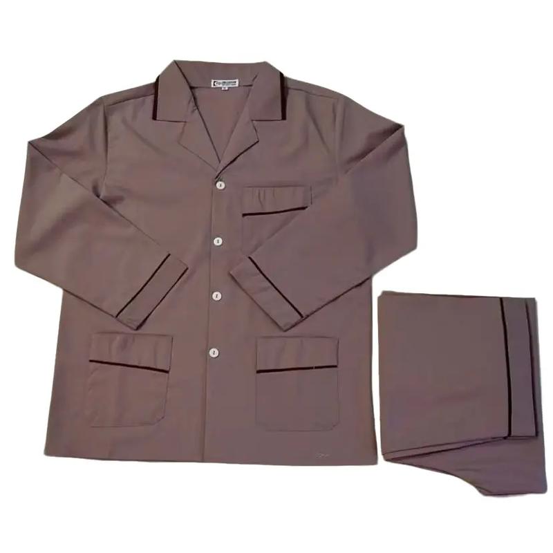 Bộ pijama màu tay dài quần dài, chất kate mỏng nhẹ. Nam