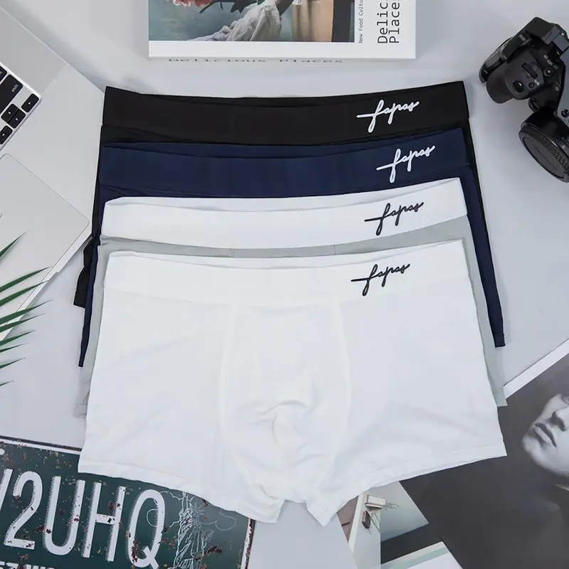 Combo 6 tặng 2 quần sịp nam boxer chữ ký, quần lót nam vải thun lạnh mềm mịn mát, sịp đùi nam Menswear co dãn 4 chiều, Quần Boxer Nam ôm sát body 6