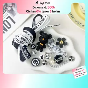 Comanier  Hiasan Sandal  Boneka Kartun  Lucu Accesoris Anak Anjing Bunga Karakter Kartun  Aksesori Sandal DlY