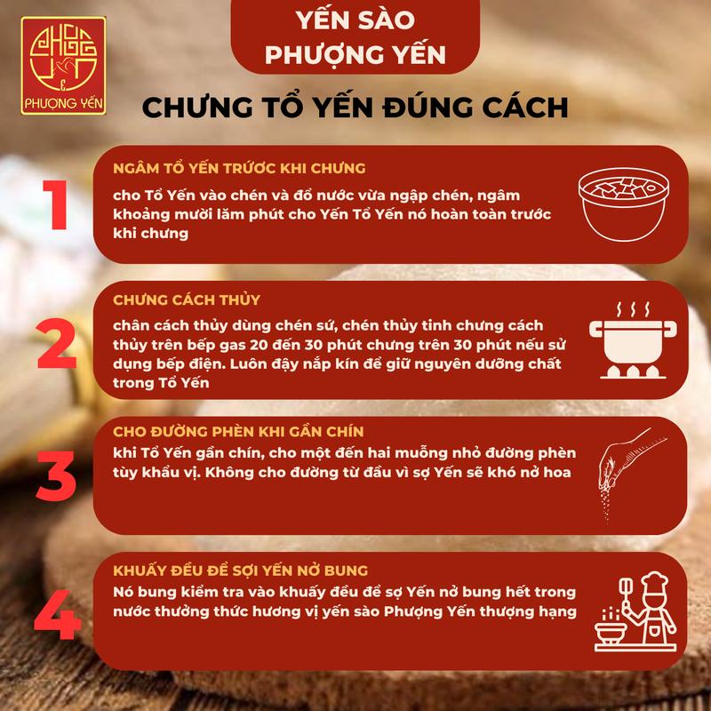 Chân Yến Thô  miếng lớn SUPEER VIP ít lông và tạp chất  Tặng Kèm Táo Đỏ + Đường Phèn- Yến Sào Phượng Yến Food 6