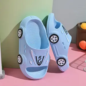 RAMADAN SALE 2.2 IMPORT OkayBaby B292 Sandal Cars Anak Laki Laki Perempuan ( Tidak ada Lampu LED )Sendal Lucu Kekinian Fashion Slop Bayi Anak Cewek Cowok Bahan Empuk Karet Anti Slip Anti Licin  Umur 2-11 Tahun Terbaru