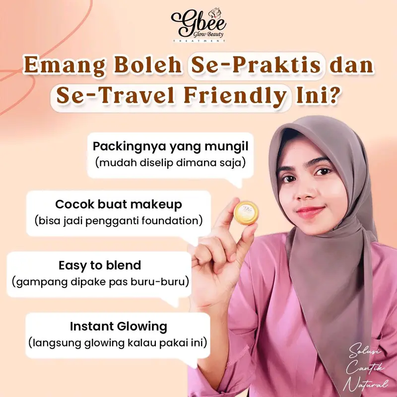 Gbee Glow Beauty Paket Kinclong Small Kombinasi Pink Mencerahkan Dan Hasil Glowing Untuk Kulit Wajah Sensitif 4