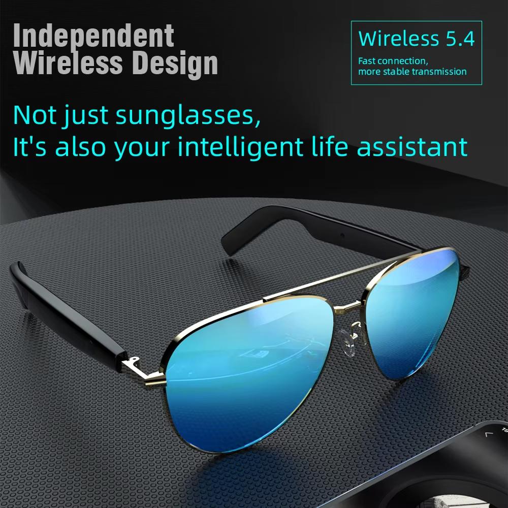 Wireless Smart Glasses with Audio and Voice Call Functionality for Outdoor Travel Convenience in Making Calls - Image 2