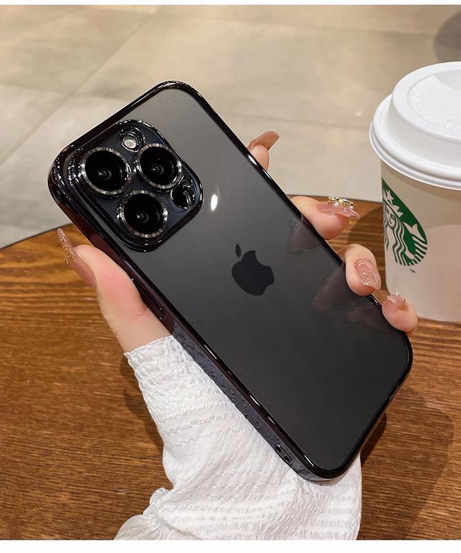 Product Introduction of เคสใส, ดีไซน์ใหม่หรูหรา, ชุบไม่เหลือง, เข้ากันได้กับ iPhone 11, 12, 13, 14, 15, Pro Max, plus, mini, Xs, XR, x, พร้อมฟิล์มเลนส์สี่เหลี่ยม, ฝาครอบป้องกัน 29