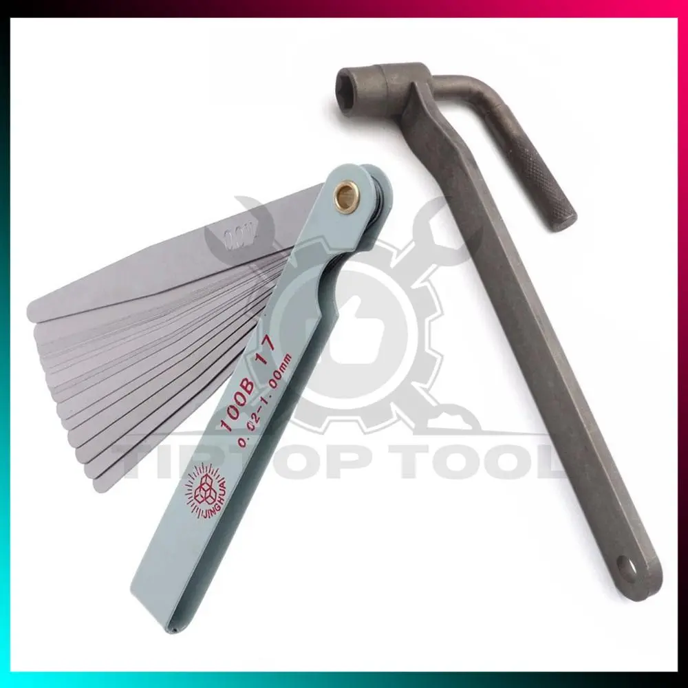 Feeler Gauge Thickness Filler Feller Motorcycle Engine Valve Tappet Adjuster Clearance Adjustment Tool Yamaha Honda