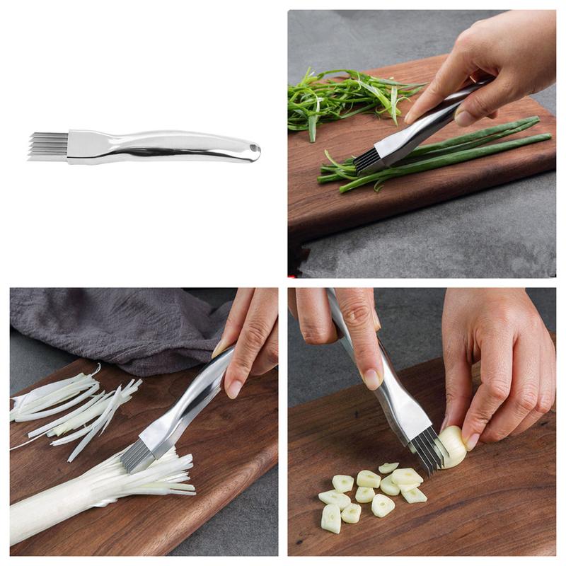 Máy cắt hành lá bằng thép không gỉ, máy cắt rau, hành tây, tỏi, dụng cụ nấu ăn cho nhà bếp, nhà hàng, khách sạn, nhà bếp, cắt nhỏ lụa 2