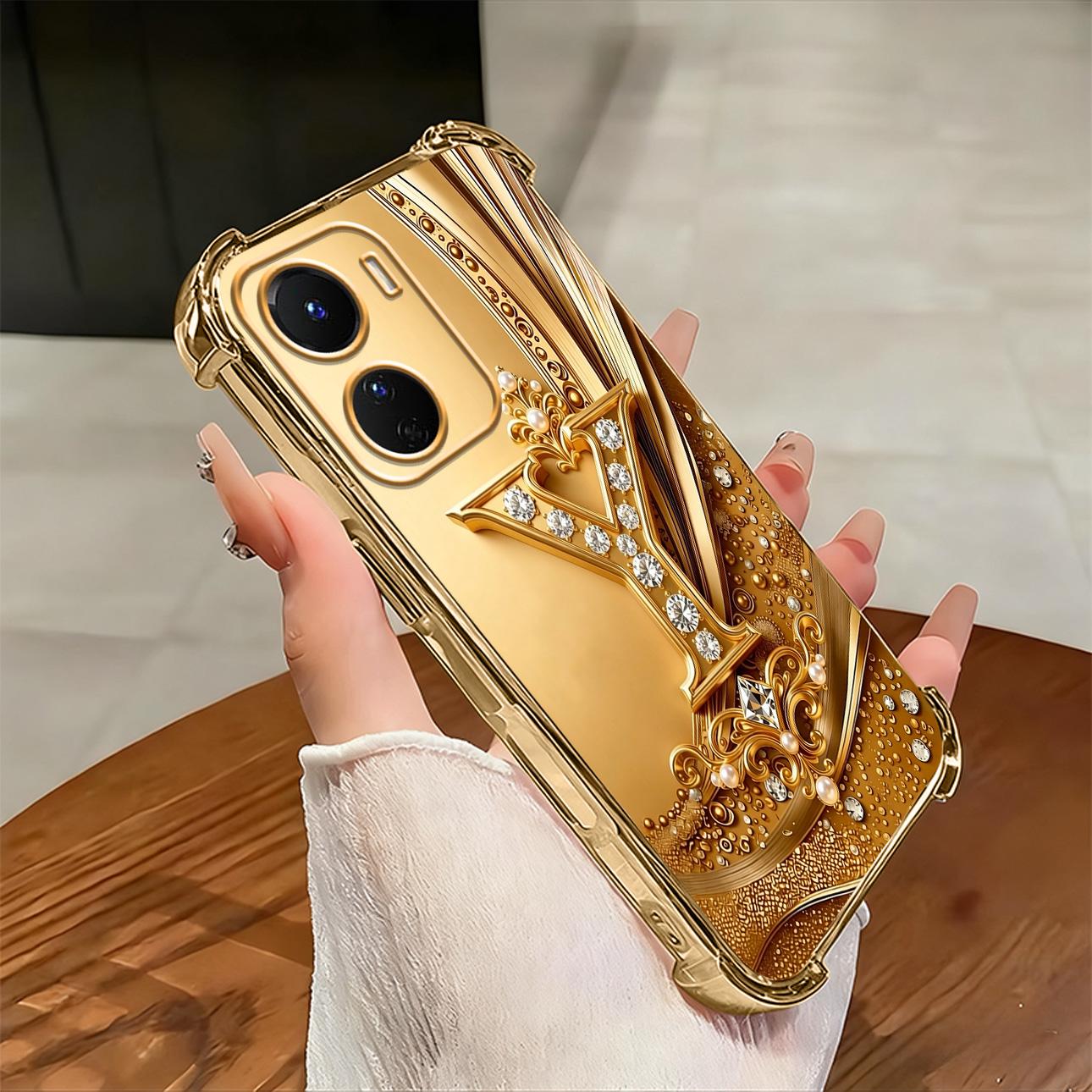 Cocok untuk casing ponsel VIVO Y16 Casing ponsel tahan benturan empat sudut dengan ukiran huruf yang indah.-SJFS