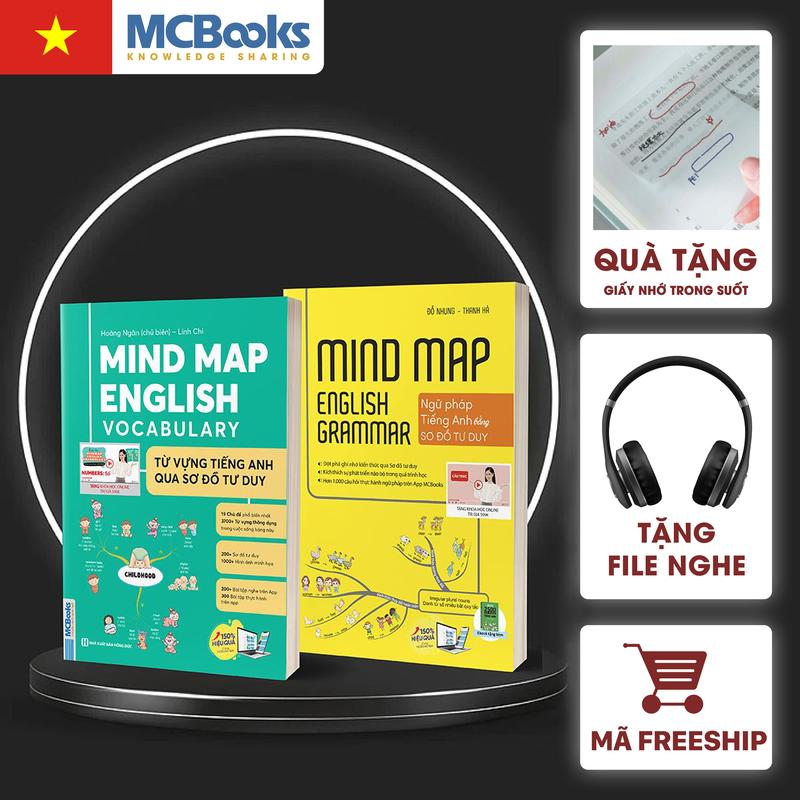 [MCBooks] Combo Sách Mind Map English - Học Tiếng Anh Bằng Sơ Đồ Tư Duy Dành Cho Người Học Tiếng Anh