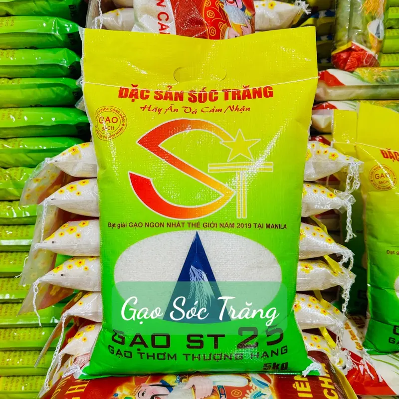 5Kg ST25 Dẻo Mềm Ngọt Cơm Trắng Bao May 5Kg ( Mã DT1) 4