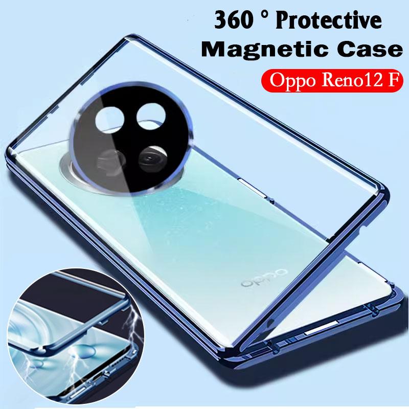 Product Introduction of For OPPO Reno 13 Pro 12 F 12F 12 Pro Reno12 Oppo Ren12F 4G 5G 2024 Flip Case Double Sided Tempered Glass Hard Phone Case Lens Protector Shockproof Cover 20