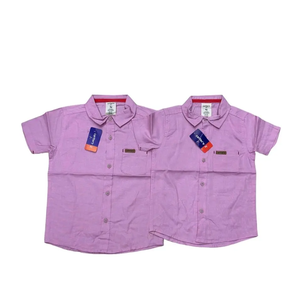 kemeja budak,kids shirt plain classic 2Y-12Y Boys