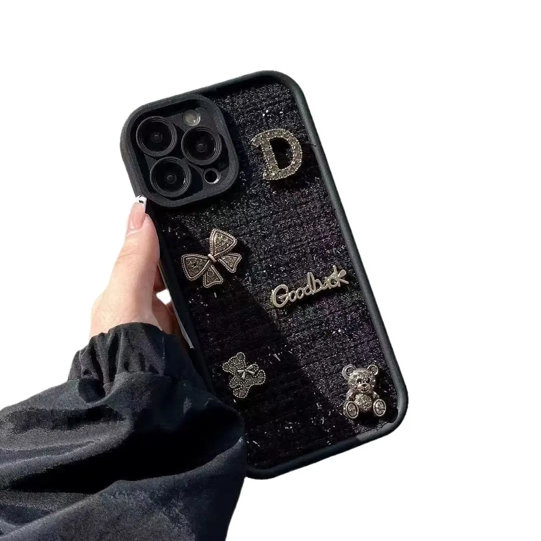 Ốp Điện Thoại Phong Cách Gấu X Nhồi Bông Cổ Điển, Thích Hợp Cho Mùa Thu Và Mùa Đông, Tương Thích Với iPhone 16 Pro / 15 Pro Max / 13 / 12 / 11 Phụ Kiện
