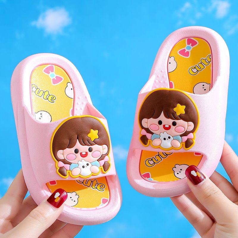 025 Dép trẻ em chống trượt bé gái dâu tây siêu mềm bé gái dễ thương công chúa dép Sandal Voi 2