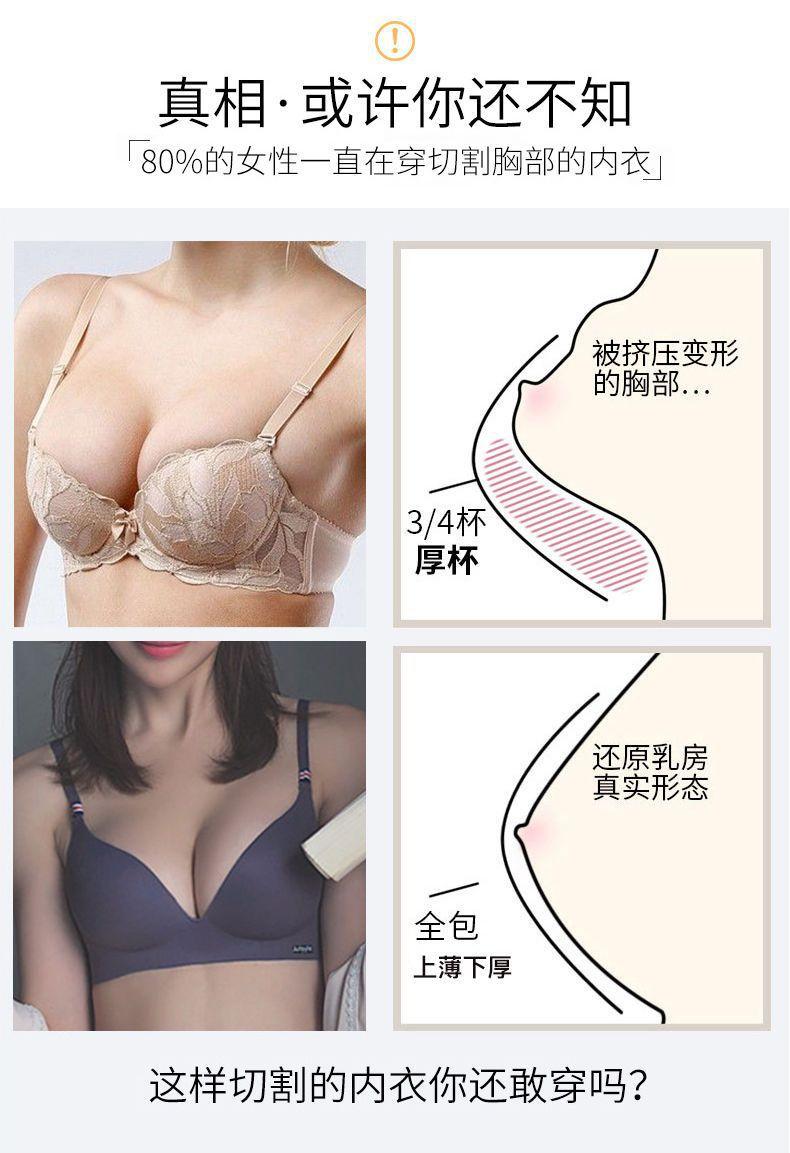 Product Introduction of Small Chest One-Piece Wireless Bra for Girls, Korean Style, Student, High School Student, Seamless, Push-Up, British Ice Silk Cover 4