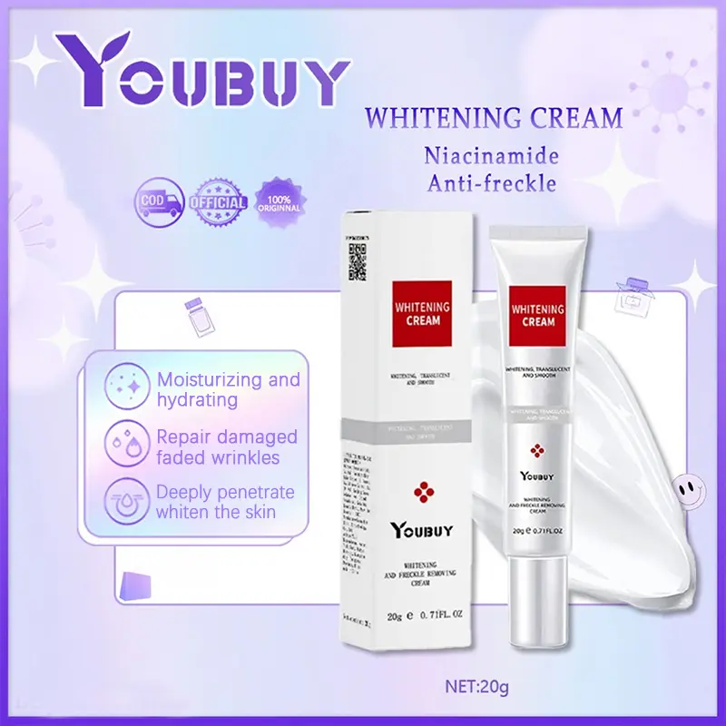 Kem Trị Tàn Nhang Làm Trắng, Youbuy, Loại Bỏ Vết Thâm Đen, Kem Chống Tàn Nhang, Với Niacinamide, Làm Mờ Sắc Tố, Thích Hợp Cho Tôi