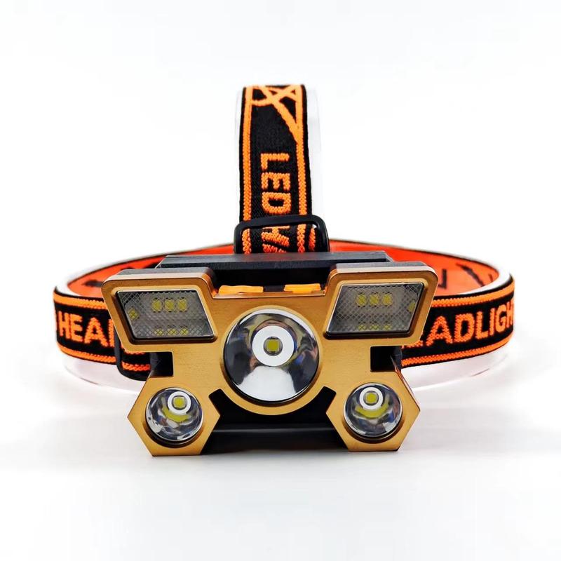 Portable Headlights, 5 Led Headlight, Outdoor Water Hiking Camping Light, Durable Headlight, Camping & Hiking Equipment 8