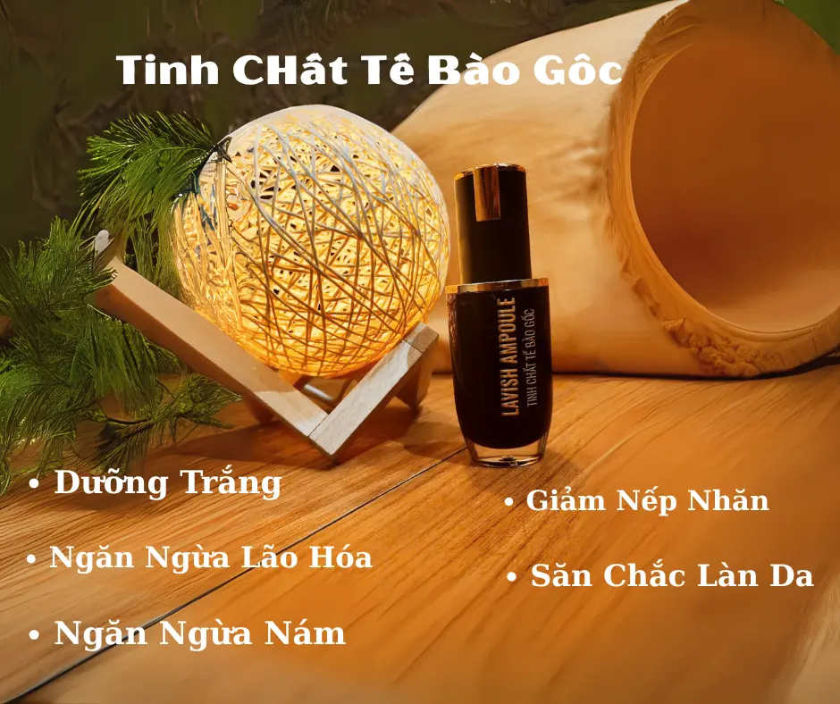 Serum tế bào gốc tinh chất dưỡng trắng cấp ẩm giảm mờ nếp nhăn tinh chất tế bào gốc LAVISH AMPOULE PHOENIX BEAUTY Skincare Dưỡng Ẩm Da