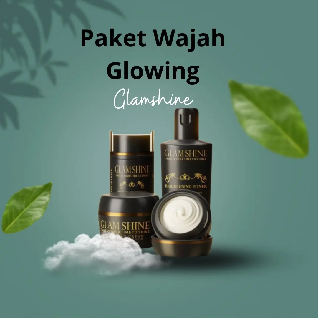 Glamshine paket pemutih wajah 1 set skincare perawatan wajah paket jerawat perawatan kecantikan glam shine cosmetic glamshine kosmetik skincare acne gold series anti jerawat glamshine official store bdl paket skincare murah paket perawatan wajah