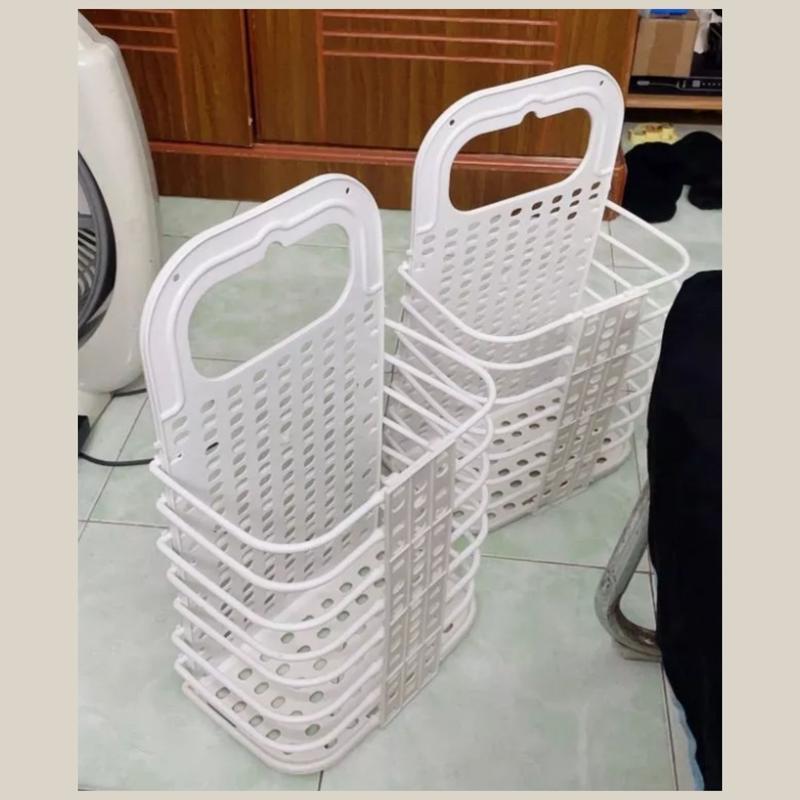 Giỏ Đựng Quần Áo Có Thể Gấp Gọn, 2 Màu Trắng Và Ghi - Gia Dụng iLux 6