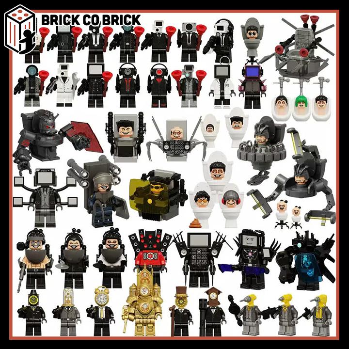  Skibidi Toilet Mô hình Lắp ráp Nhân vật  Nhà Vệ Sinh Người Đồ chơi  Series Âm Thanh Người Truyền Hình Người Màn Hình Người KDL818 