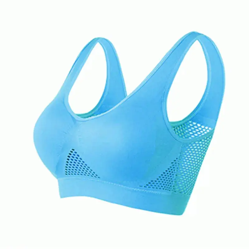 M-6XL Women Hollow Out Fitness Yoga Sports Bra For Running Gym Padded push up Seamless Top Athletic Vest brassiere 0